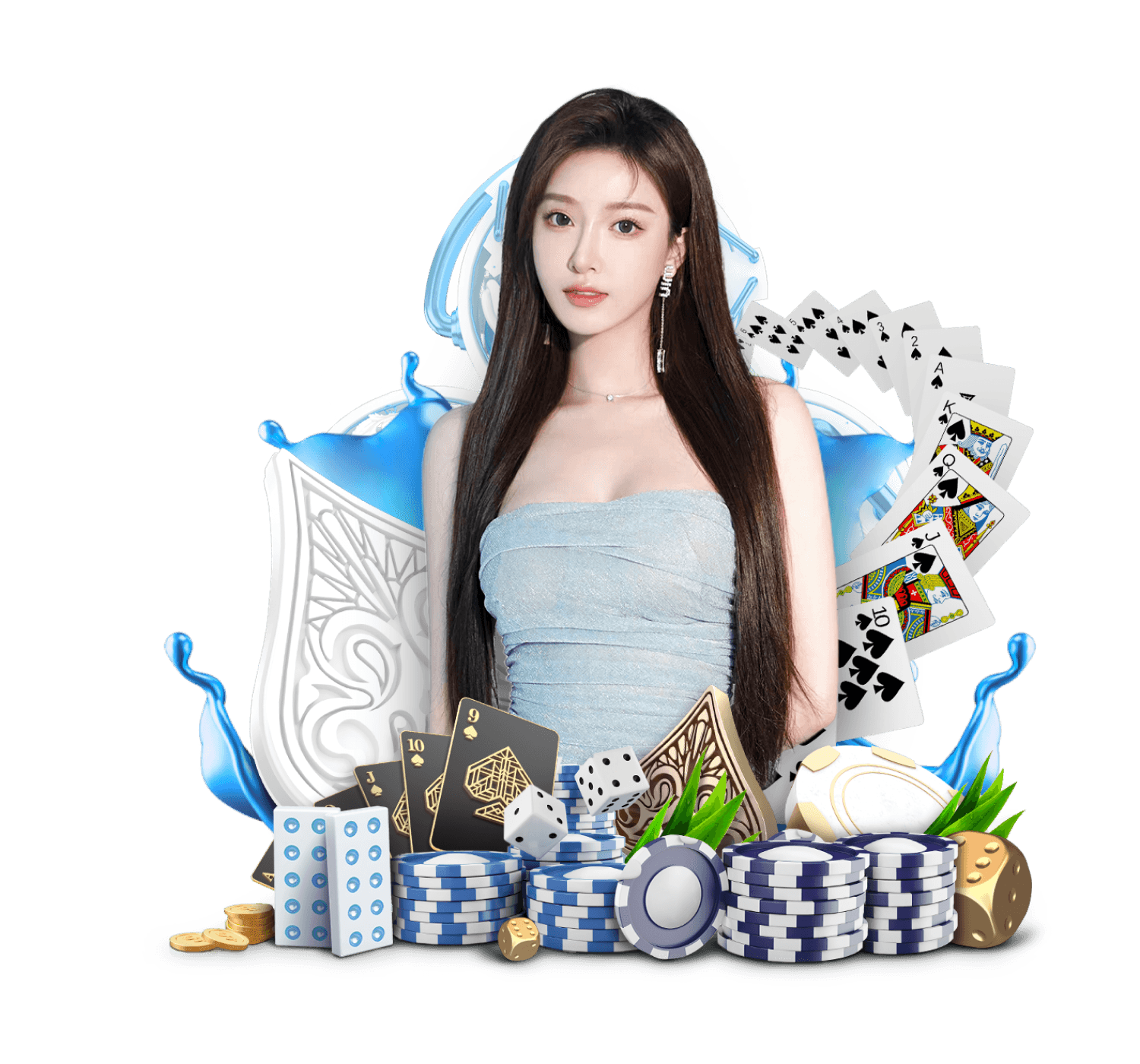 chongtogel live casino dealer and slot game interface